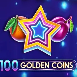 100 Golden Coins slot logo by Amusnet Interactive at Stake Casino
