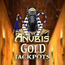 Anubis Gold Jackpots slot logo by Inspired Gaming at Stake Casino