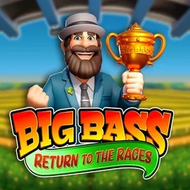 Big Bass Return to the Races logo by Pragmatic Play at Stake Casino