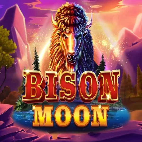Bison Moon logo – Slots by Northern Lights Gaming at Stake Casino