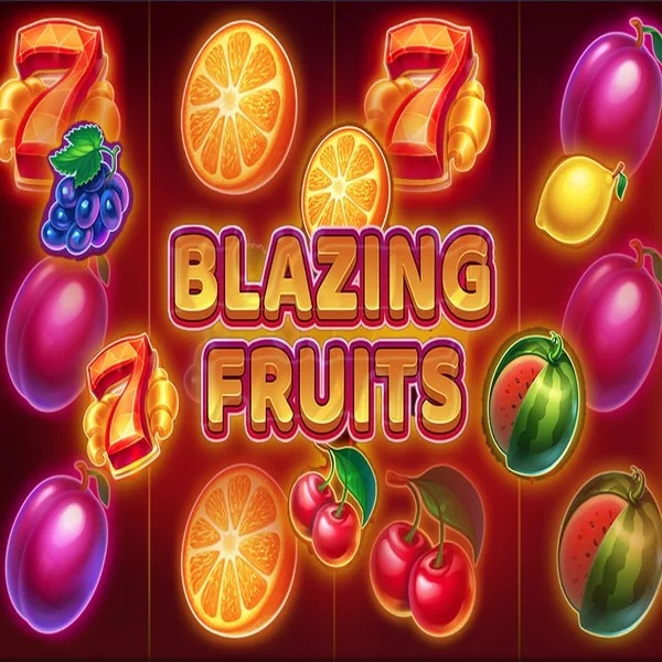 Blazing Fruits online game logo by Inbet Games on stakecasinoo.eu