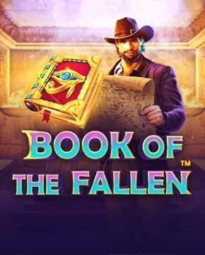 Slots logo of book of the fallen from Pragmatic Play at Stake Casino