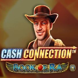 Cash Connection Book Of Ra online game logo by Novomatic on stakecasinoo.eu