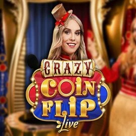 Crazy Coin Flip logo by Evolution Stake Casino