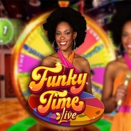 Funky Time logo – Live Casino by Evolution at Stake Casino