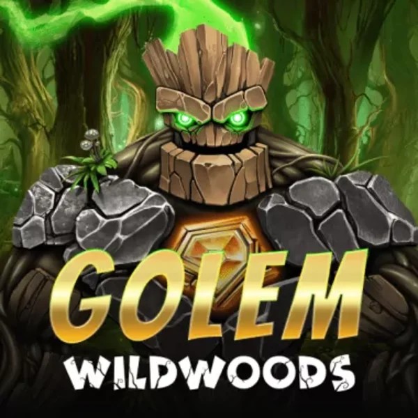 Golem Wildwoods slot logo by BF Games at Stake Casino