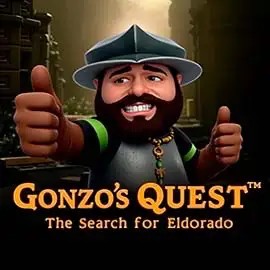 Gonzo's Quest logo by NetEnt Stake Casino