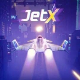 jetX online game logo by SmartSoft on stakecasinoo.eu
