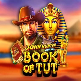 John Hunter and the Book of Tut online game logo by Pragmatic Play on stakecasinoo.eu
