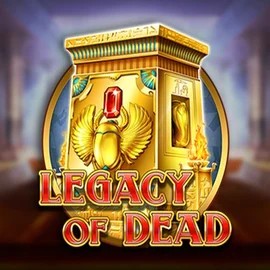 Legacy of Dead game by Play'n GO – logo hosted on Stake Casino