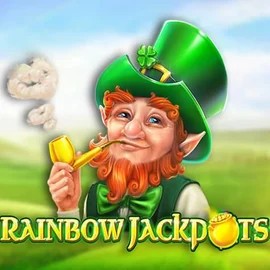 Rainbow Jackpots slot logo by Red Tiger Gaming at Stake Casino