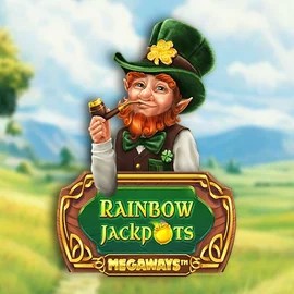 Rainbow Jackpots Megaways slot logo by Red Tiger Gaming at Stake Casino
