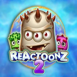 Reactoonz 2 online game logo by Play'n GO on stakecasinoo.eu