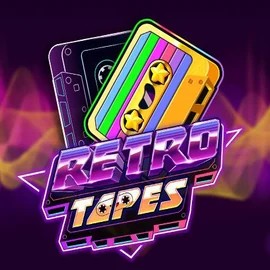 Retro Tapes online game logo by Push Gaming on stakecasinoo.eu