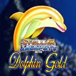 Dolphin Gold with Stellar Jackpots logo by Lightning Box Game Stake Casino